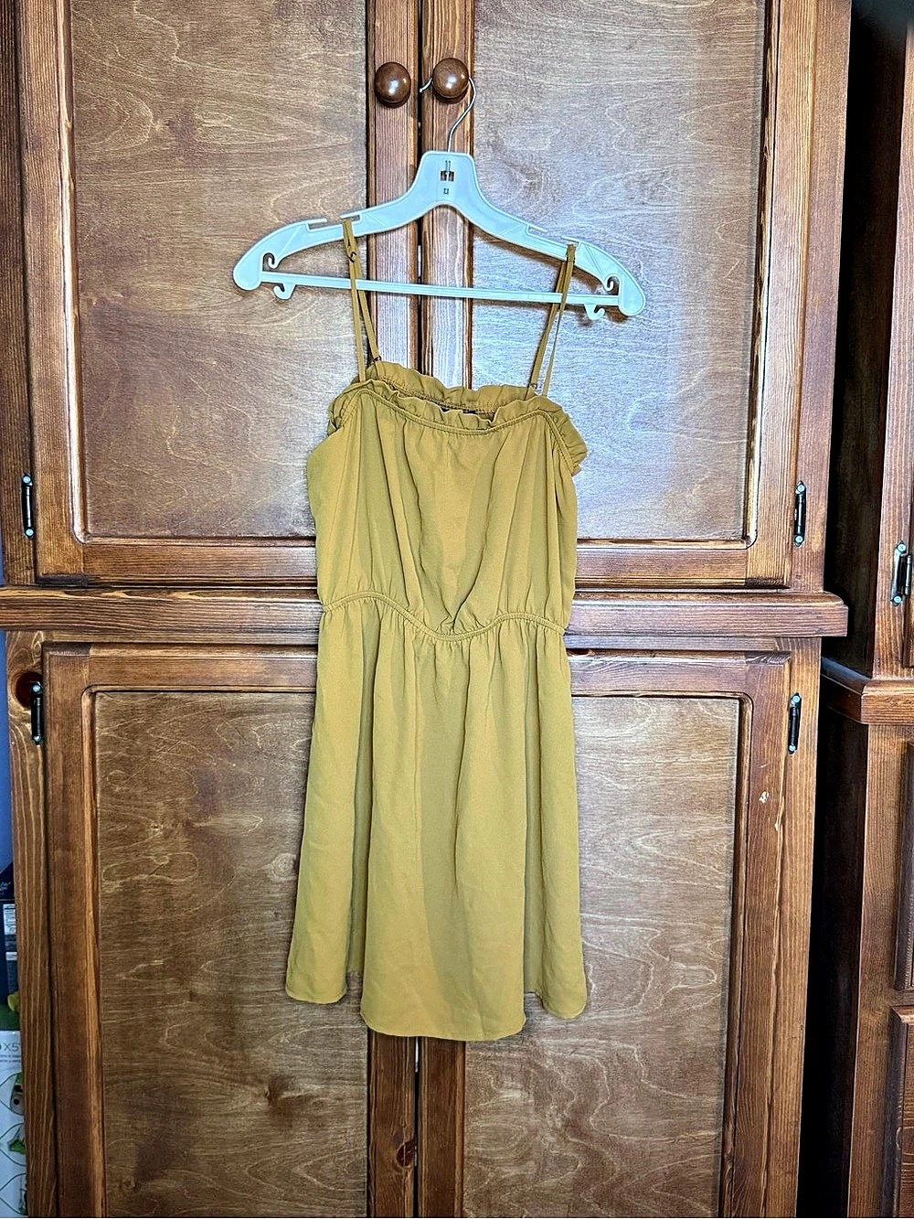 Forever 21 Woven Dress Sundress in Yellow Size Small NWT